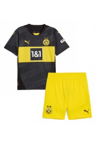 Fotbalové Dres Borussia Dortmund Dětské Venkovní Oblečení 2024-25 Krátký Rukáv (+ trenýrky)